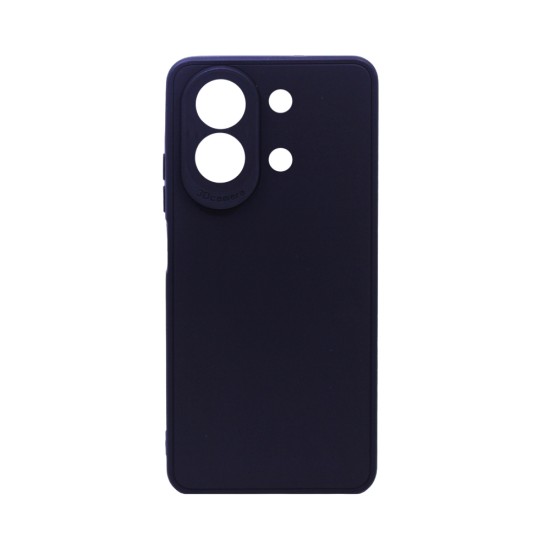 Capa de Silicone Macio com Moldura de Câmera para Xiaomi Redmi Note 13 4G Preto